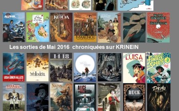 Les sorties BD de mai 2016 chroniquées par KRINEIN