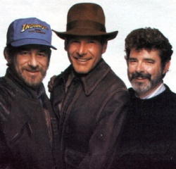 Steven Spielberg, Harrison Ford et George Lucas dans les années 80