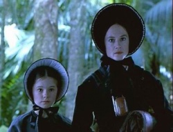 Anna Paquin et Holly Hunter dans La leçon de piano