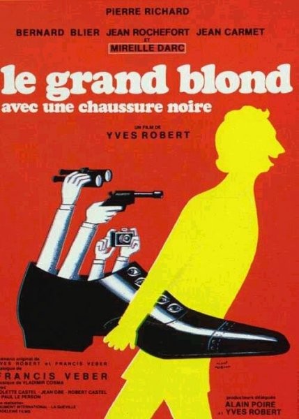 Jean Rochefort dans Le grand blond avec une chaussure noire