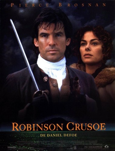 Pierce Brosnan dans Robinson Crusoe