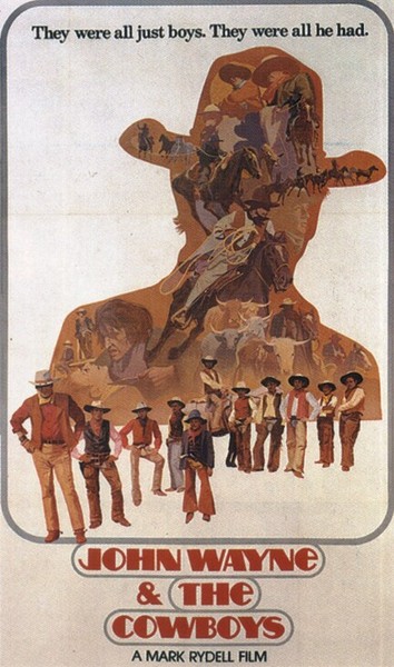 John Wayne et les cow-boys