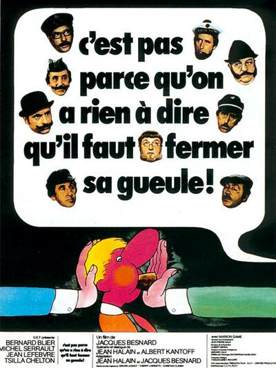 Christian Clavier dans C'est pas parce qu'on a rien à dire qu'il faut fermer sa gueule...