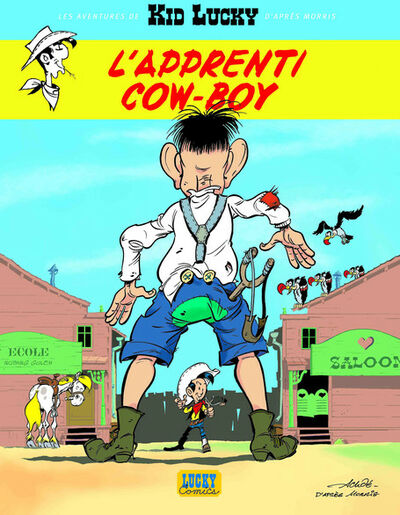 Lucky Comics dans Les Nouvelles aventures de Kid Lucky - Tome 1 - L'apprenti cow-boy