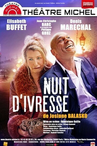 Josiane Balasko dans Nuit d'ivresse, au théâtre Michel