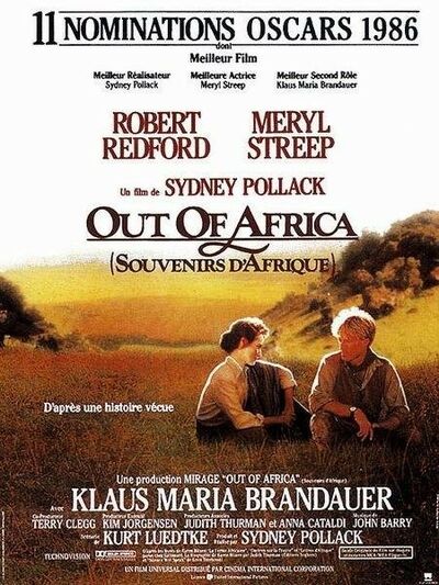  Universal Pictures dans Out of Africa (Souvenirs d'Afrique)
